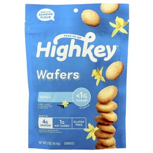 HighKey, Wafers, Vanilla, 2 oz (56.6 g)