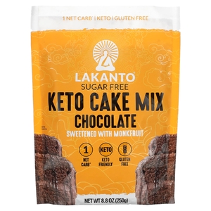 Lakanto, кетогенная смесь для приготовления тортов, шоколад, 250 г (8,8 унции)