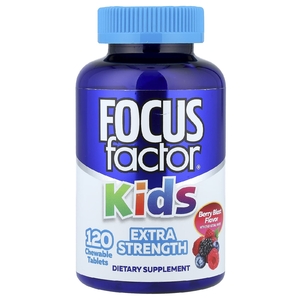 Focus Factor, Berry Blast, для детей, 120 жевательных таблеток