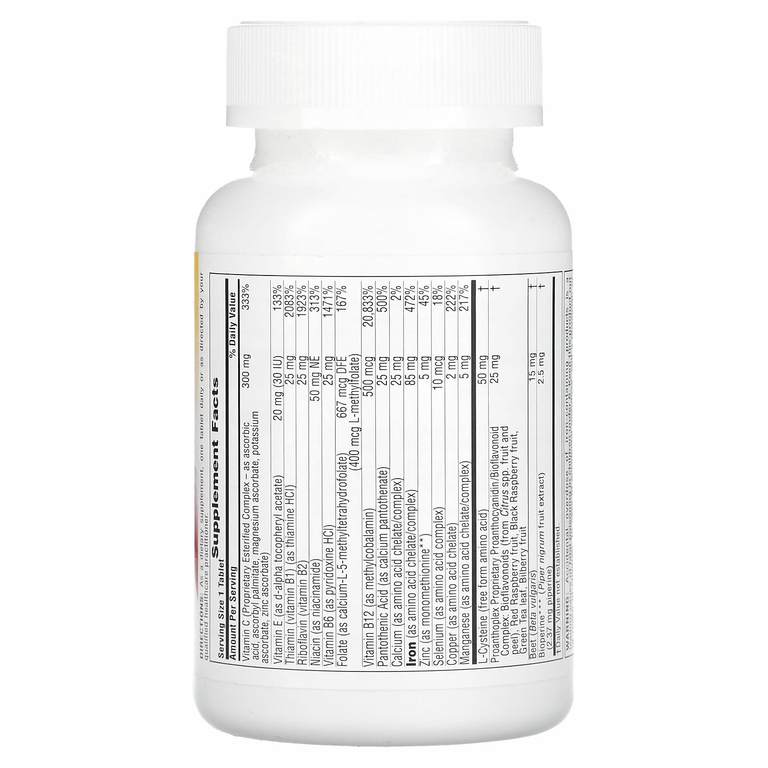 NaturesPlus, Hema-Plex, железо с незаменимыми питательными веществами для здоровых эритроцитов, 60 таблеток с медленным высвобождением