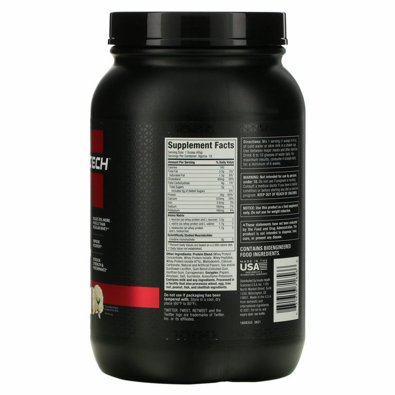 MuscleTech, Platinum Whey + Muscle Builder, ванильный крем, 817 г (1,8 фунта)