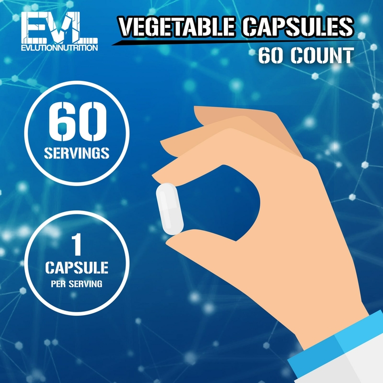 EVLution Nutrition, L-теанин, 200 мг, 60 растительных капсул