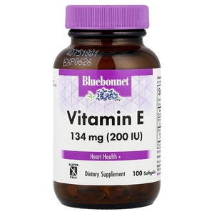Bluebonnet Nutrition, Витамин E, 200 МЕ, 100 гелевых капсул