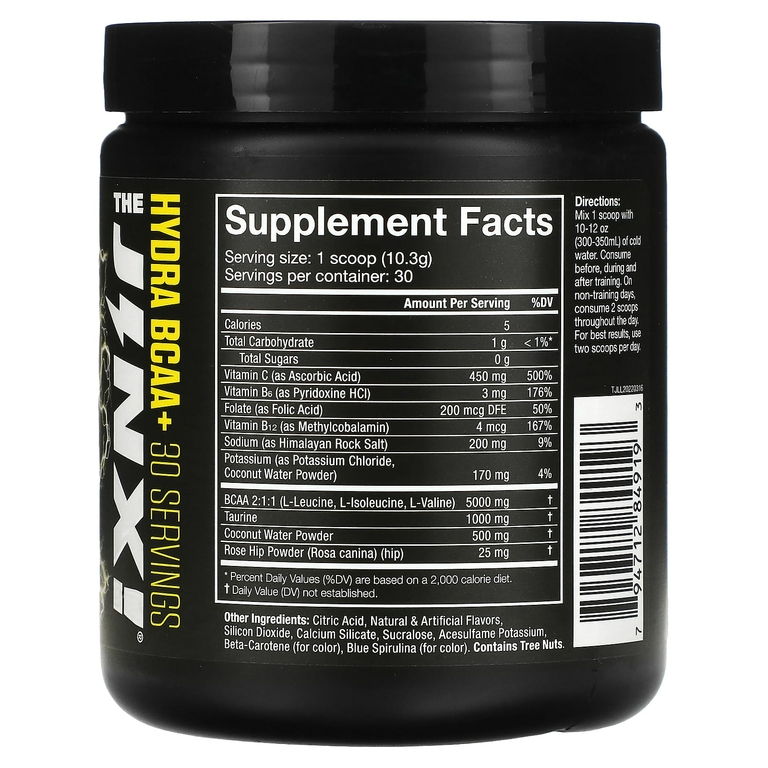 JNX Sports, The Jinx, Hydra BCAA+, лимон и лайм, 309 г (10,8 унции)