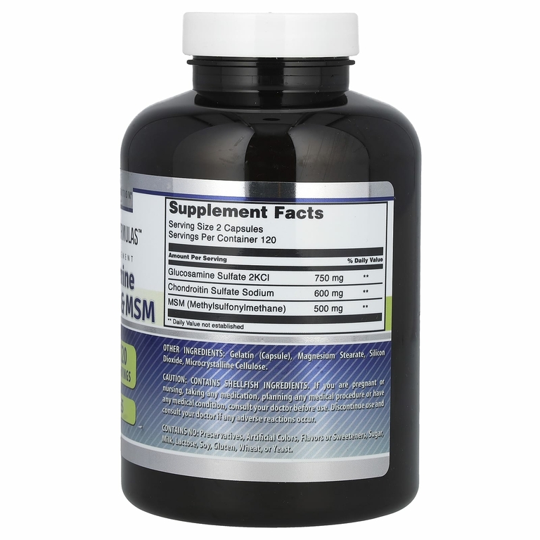 Amazing Nutrition, Глюкозамин, хондроитин и МСМ, 1850 мг, 240 капсул (925 мг в каждой капсуле)