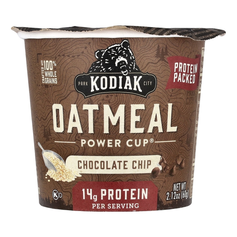 Kodiak Cakes, Oatmeal Power Cup®, шоколадная крошка, 60 г (2,12 унции)