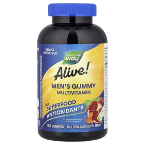 Nature's Way, Alive!®, мультивитамины для мужчин, фруктовый вкус, 150 жевательных таблеток