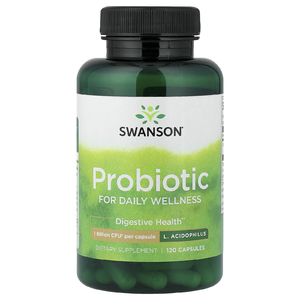 Swanson Vitamins, пробиотик, 120 капсул (1 млрд КОЕ в 1 капсуле)
