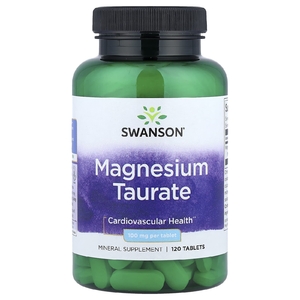 Swanson Vitamins, таурат магния, 100 мг, 120 таблеток