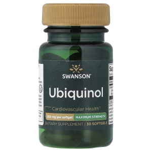 Swanson Vitamins, убихинол, 200 мг, 30 капсул (Товар снят с продажи) 