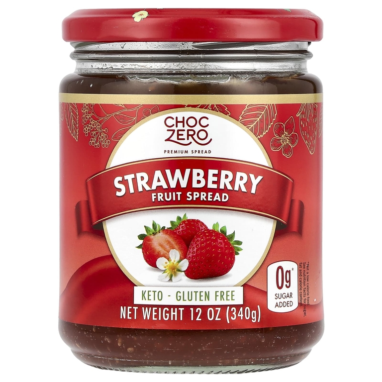ChocZero, Спред с клубникой, 340 г (12 унций)
