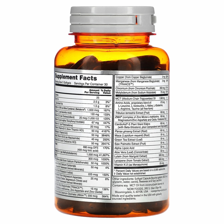 NOW Foods, Sports, мультивитамины для мужчин и женщин, 90 мягких таблеток