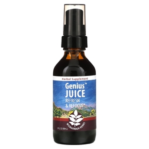 WishGarden Herbs, Genius Juice, Refresh & Refocus, 59 мл (2 жидк. унц.)