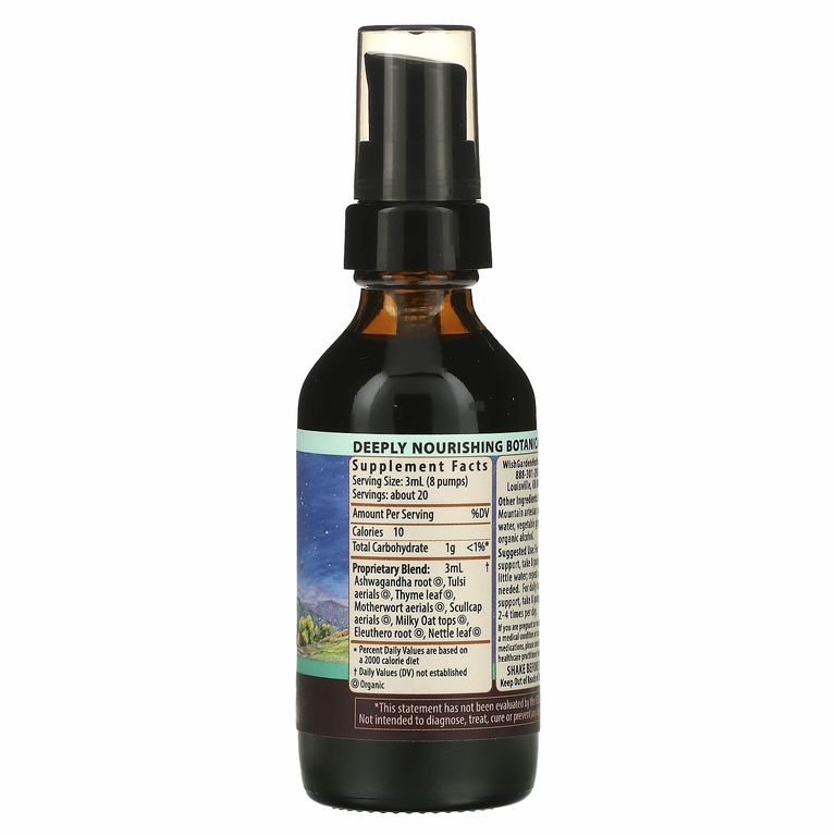 WishGarden Herbs, Deep Stress с ашвагандой, 59 мл (2 жидк. унц.)