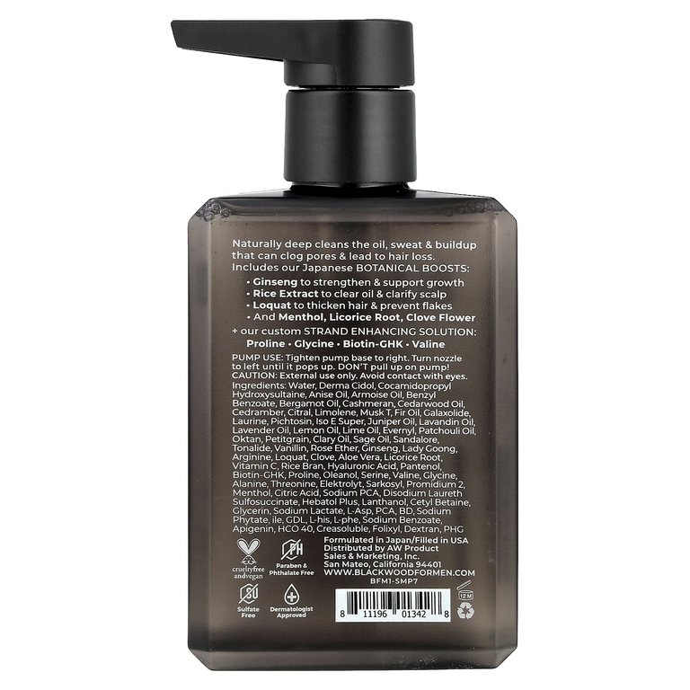 Blackwood For Men, Active Man Daily, шампунь для нормальных, жирных или истонченных волос, 200 мл (7 жидк. Унций)