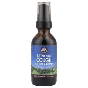 WishGarden Herbs, Serious ™, средство от кашля, успокаивает и успокаивает, 59 мл (2 жидк. Унции)