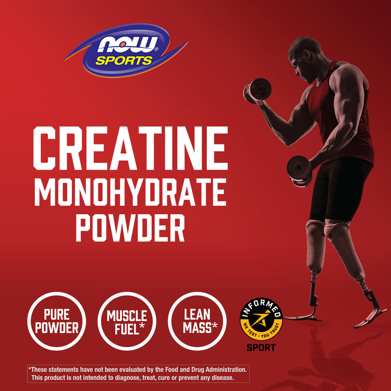NOW Foods, Sports, моногидрат креатина, 600 г (21,2 унции)