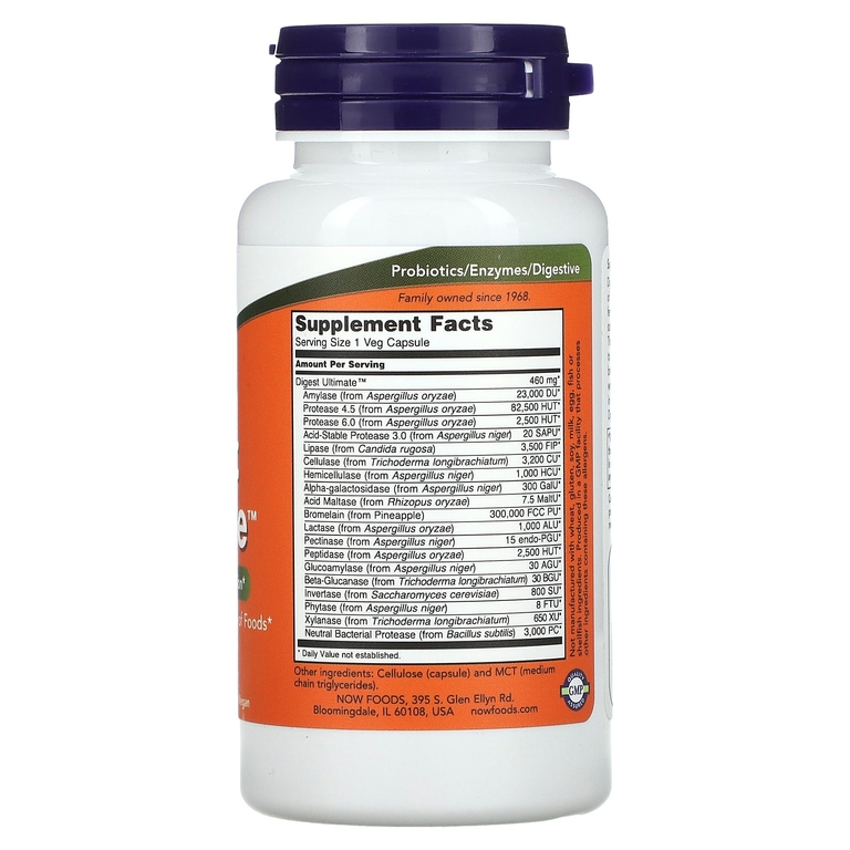 NOW Foods, Digest Ultimate, 60 растительных капсул