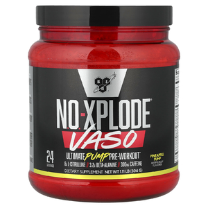 BSN, No-Xplode® VASO, предтренировочный комплекс для роста мышц, ананас, 504 г (1,11 фунта)