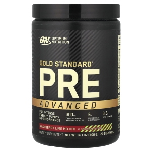 Optimum Nutrition, Gold Standard Pre Advanced, мохито с малиной и лаймом, 400 г (14,1 унции) (Товар снят с продажи) 