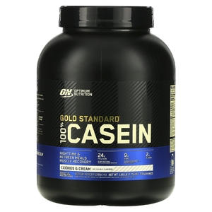 Optimum Nutrition, Gold Standard®, 100% казеин, печенье и сливки, 1,75 кг (3,86 фунта)