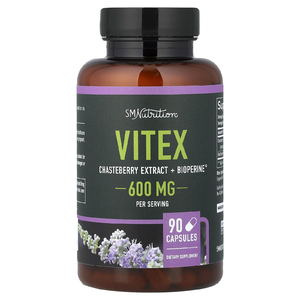 SMNutrition, витекс, экстракт витекса священного и BioPerine®, 90 капсул