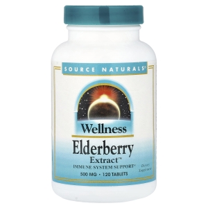 Source Naturals, Wellness Elderberry Extract™, экстракт бузины, 120 таблеток (Товар снят с продажи) 