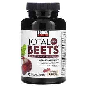 Force Factor, Total Beets®, свекла, суперфуд, 90 вегетарианских капсул (Товар снят с продажи) 