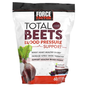 Force Factor, Total Beets®, ягоды асаи, 60 жевательных таблеток Superfood