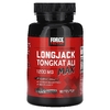 Force Factor, Fundamentals, LongJack Tongkat Ali Max, эврикома длиннолистая, 1200 мг, 60 растительных капсул (600 мг в 1 капсуле)