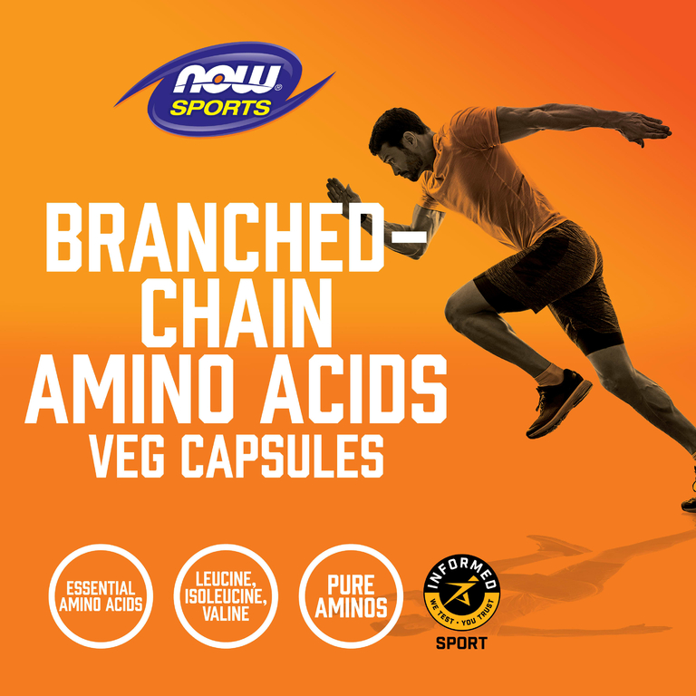 NOW Foods, Sports, аминокислоты с разветвленными цепями, 240 капсул