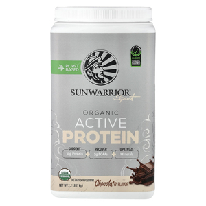 Sunwarrior, Sport, органический активный протеин, шоколад, 1 кг (2,2 фунта)