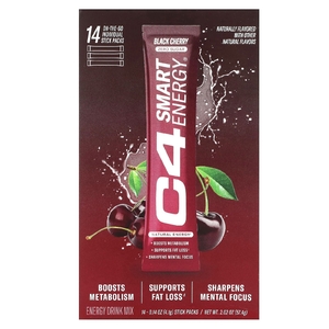 C4 / Cellucor, C4 Smart Energy, смесь для приготовления энергетического напитка, со вкусом черешни, 14 стик-пакетов по 4,1 г (0,14 унции) (Товар снят с продажи) 