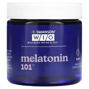 Swanson WIO, Мелатонин 101, 30 капсул (Товар снят с продажи) 