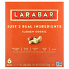 Larabar, The Original Real Fruit & Nut Bar, печенье с кешью, 6 батончиков, 48 г (1,7 унции)