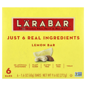 Larabar, Real Fruit & Nut Bar™, со вкусом лимона, 6 батончиков по 45 г (1,6 унции)