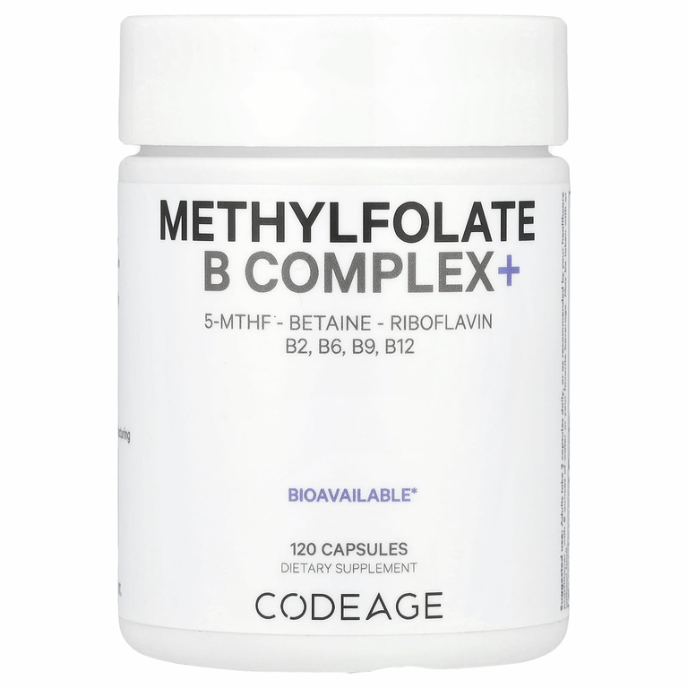Codeage, комплекс с метилфолатом группы B, 120 капсул