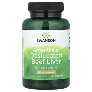 Swanson Vitamins, Аргентинская сушеная говяжья печень, 500 мг, 120 капсул