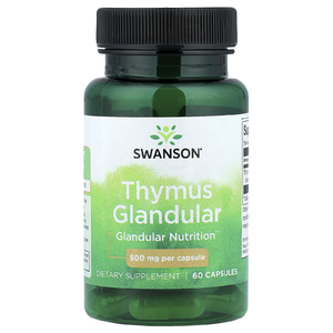 Swanson Vitamins, Вилочковая железа, 500 мг, 60 капсул