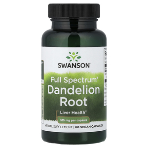 Swanson Vitamins, Full Spectrum®, корень одуванчика, 515 мг, 60 веганских капсул