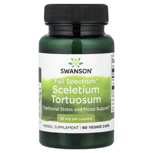 Swanson, Скелетиум (Sceletium tortuosum) , 50 мг, 60 растительных капсул