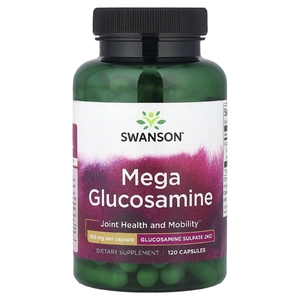 Swanson Vitamins, Мега глюкозамин, 750 мг, 120 капсул