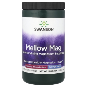 Swanson Vitamins, Mellow Mag, малиновый лимонад, 543 г (19 унций) (Товар снят с продажи) 