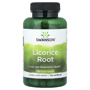 Swanson Vitamins, корень солодки, 450 мг, 100 капсул