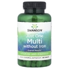 Swanson, Just One Complete Multi, мультивитаминный комплекс, без железа, 130 таблеток