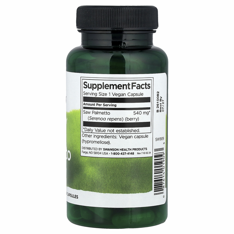 Swanson, Full Spectrum®, сереноя, 540 мг, 100 веганских капсул