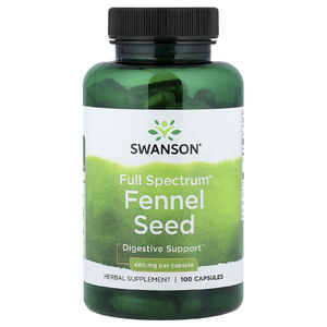 Swanson Vitamins, Full Spectrum® семена фенхеля, 480 мг, 100 капсул