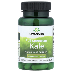 Swanson Vitamins, Full Spectrum® кудрявая капуста, 400 мг, 60 растительных капсул