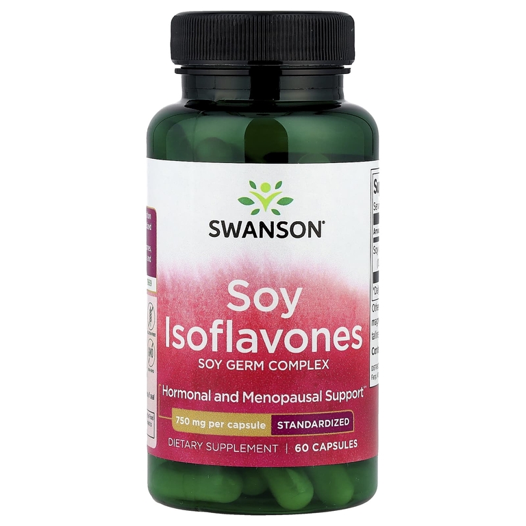 Swanson, Изофлавоны сои, 750 мг, 60 капсул