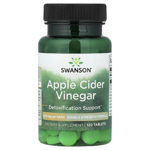 Swanson Vitamins, яблочный уксус, 200 мг, 120 таблеток